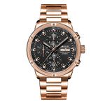 OBLVLO Luxury Brand Watch for Men Automatic Mechanical Watch Steel Date Mens Waterproof Casual Watch CM2, CM2-PBP, Business