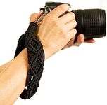 Clysuply Boho Macrame Camera Wrist Strap Rapid Fire Secure Camera Hand Strap Wrist Grip Camera Straps, Black, Large