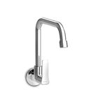 KOHLER Fore Tri Wall Mount, Cold only Kitchen Faucet, Brass Material, Silver Colour, Polished Chrome Finish, 360 Degree Swivel, 10 Years Warranty