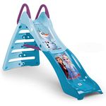 INJUSA - My First Slide Frozen, Recommended for Children +2 Years, with Official Disney Licence, Permanent and Waterproof Decoration and Water Hose Inlet, Blue Colour