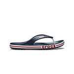 crocs Unisex Adult Bayaband Navy/Pepper Flip-Flop-7 Kids UK (205393-4CC)