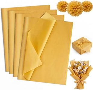 160 Sheets Gold Tissue Paper for Gift Bags 20 X 14 Inches Valentines Tissue Paper Wrapping Tissue Paper Bulk for Crafts Party Graduate Valentine's Day Mother's Day Decorations
