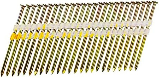 BHTOP 3 Inch Framing Nails, 21 Degree EG Smooth Shank Plastic Collated Nails for Framing Nailer, 3 x .131(500 per Box)