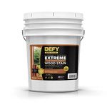 DEFY Extreme Semi-Transparent Outdoor Wood Stain and Sealer in One, Gray, 5 Gallon - Fence Stain, Deck Stain and Sealer for All Wood Types