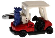 Golf Cart Cufflinks with a Presentation Gift Box