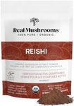 Real Mushrooms Reishi Powder - Organic Mushroom Extract Supplement with Potent Red Reishi Mushroom for Energy - Vegan Mushroom Supplement, Non-GMO, 45 Servings