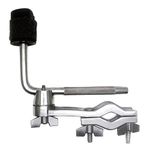 TUOREN Cymbal L-Arm Rod with Bracket Holder Extension Arm Attachment, Cymbal Boom Arm with Drum Set Mounting Clamp, Cymbal Stand Clamp with Boom Arm for Drum Set Accessories Silver