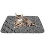 ULIGOTA Self Heating Pet Pad for Cats and Dogs No Electric Self-Warming Thermal Mat for Pet Bed/Crate - 50x40cm