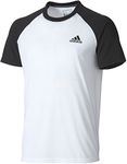 adidas Performance Men's Ultimate Short Sleeve Tee, X-Large, White/Black/Black