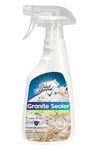 Granite Sealer: Seals and Protects, Granite, Marble, Travertine, Limestone and Concrete Counter Tops. Works Great On Grout, Fireplaces and Patios. (1-pint)