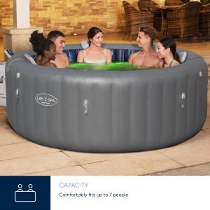 Lay-Z-Spa Santorini Pro Hot Tub – Inflatable 5-7 Person Spa