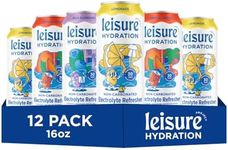 Leisure Drinks - Electrolyte Drink Variety Pack [Electrolyte Refresher - 16oz Cans, 12pk] - Low Sugar Hydration Drink - Get The Best Hydration Drink Packed w/ Magnesium & Ashwagandha For Mood & Stress Support