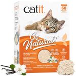 Catit Go Natural Pea Husk Clumping Cat Litter, Vanilla, 14 L