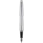 PILOT Metropolitan Collection Fountain Pen, Silver Barrel, Classic Design, Medium Nib, Black Ink (91108)