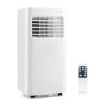 DORTALA Portable Air Conditioner 8000 BTU, 3-in-1 Personal AC Cooling Unit with Dehumidifier, 24H Timer, Remote Control, Window Kit & Wheels, Standing AC for Bedroom, Dorm, Cools up to 250 Sq. Ft