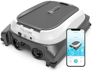 (2026 New) TALOSBO Pleco SK01 Solar Powered Robotic Pool Surface Skimmer with APP Support, Obstacle Avoidance, 7L Filter Basket, Dual Charging Modes for 24/7 Cleaning, Black