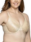 Vanity Fair Women's Beauty Back Smoothing Minimizer Bra (32DD-42H), Damask Neutral Lace, 44DD