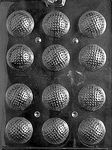 Dress My Cupcake DMCS051 Chocolate Candy Mold, Golf Balls 3D