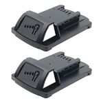 2 Pack Plastic Battery Case Replacement for Milwaukee M18 18V Battery, 10-Cell 18650 Li-ion Battery Cover Part Top of The Broken Battery Plastic Case Replacement Cover for Cordless Tools