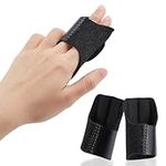 NICENEEDED 2 Pcs Upgraded Finger Splint, Trigger Finger Support with 2 Metal Bars, Single or Double Finger Straightener Buddy Splints Brace Mallet Finger Protector for Arthritis and Injured Finger