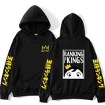 Ranking of Kings New Logo Pullover Hoodies Anime Merch Men Women Sweatshirt Funny Clothes, Black1, X-Large