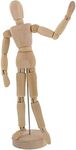 US Art Supply® Wood 8" Female - Artist Drawing Manikin Articulated Mannequin with Base and Flexible Body - Perfect for Drawing The Human Figure (8" Female)