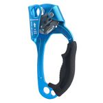 NewDoar UIAA & CE Certified Hand Ascender Rock Climbing Tree Arborist Rappelling Gear Equipment Rope Clamp for 8~13MM Rope-Right Hand Blue Pro