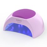 SUNUV UV Nail Lamp, LED Lamp for Gel Nails Professional UV Light Nail Dryer Manicure and Pedicure Nail Art Tools for Home 48W Purple