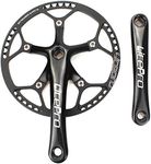 CYSKY Single Speed Crankset Set 53T 170mm Crankarms 130 BCD Litepro Folding Bike Crankset with Protective Cover for Single Speed Bike, Track Road Bicycle, Fixed Gear, Fixie, Dahon