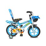 Urban Terrain RAZOR14TBLUE IBC Steel Kids Cycle/Bicycle with Rigid Fork, Cycling Event & Ride Tracking App 14 inch, (Single Speed, Pink) | Ideal for : 2 to 5 Years,Frame Size : 10.5 inch Blue