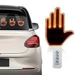 LED Middle Finger Sign for Car, Remote Controlled Finger Light Hottest Gifted Car Accessories, Truck Accessories Car Gadgets and Road Rage Signs for Men Women Teens Funny Back Window Sign