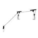 SortWise Bike Lift Hoist, Heavy Duty Ceiling Mountain Bicycle Pulley Rack Hanger for Garage Indoor Storage, Maximum Load 55 lbs