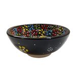 TurkCeramics by OMKAR INTERNATIONAL Relief Bowl (10cm, Black)…