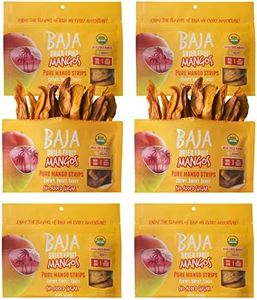 Baja Snacks Dried Mango - USDA Organic Dried Mango No Sugar Added, Naturally Sweet, Vegan, Gluten Free, Healthy Non GMO Snack, Organic Dried Mango Unsweetened and Unsulfured - 3 oz (Pack of 6)