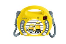 Lexibook RCDK100DES Universal Despicable Me Minions CD Player with 2 Microphones, Headphones Jack, Battery-Operated, Yellow