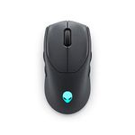 Alienware Tri-Mode AW720M Wireless Gaming Mouse, Optical Sensor, 8 Configurable Buttons, Fast-Charging, Grey