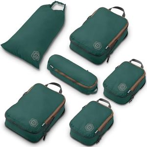 TRIPPED Travel Gear Compression Packing Cubes for Carry-On Travel 6-Pack