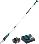 Makita 18V LXT Brushless 8" Pole Chainsaw Kit with 5.0Ah Battery, Charger, 5’/8’ Adjustable Pole, XPT Dust & Water Resistant, Tool-Less Chain Adjustment