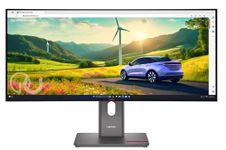 Lenovo ThinkVision P34WD-40 34 Inch (86.36 cm) Curved Ultrawide WQHD IPS Monitor | 3440×1440 | USB-C Docking 140W | HDMI 2.1, DP 1.4, RJ45 | 120Hz | KVM, PIP/PBP | Height Adjustable