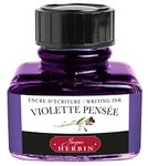 Jacques Herbin 13077T- 30ml Bottle of Ink for Fountain Pens and Rollerball Pens - Violette Pensee