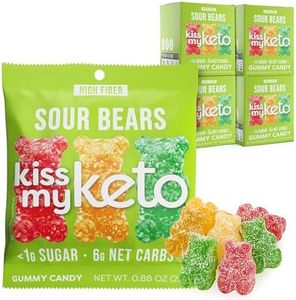 Kiss My Keto Gummies Candy – Low Carb Candy Sour Bears, Keto Snack Pack – Healthy Candy Gummys – Vegan Candy, Keto Gummy Candy – Keto Candy Gummies (32-pack)