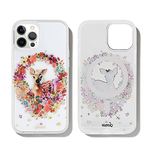 Sonix Fawna Case for iPhone 12 Pro Max Featuring Built in Self-Aligning Compatibility with MagSafe Charging [10ft Drop Tested] Protective Deer Flower Wreath Case for Apple iPhone 12 Pro Max