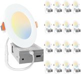 Amico 16 Pack 4 Inch 5CCT LED Reces