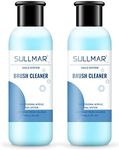 SULLMAR Nail Brush Cleaner Nail Brush Cleaner And Conditioner Quickly Clean Nail Art Brush Acrylic Nail Brush DIY Salon At Home (75mlx2)