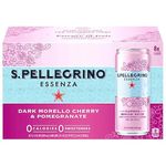 S. PELLEGRINO Dark Morello Cherry and Pomegranate Sparkling Mineral Water,6x 330 ml