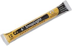 Cyalume Yellow Emergency Glow Sticks - Premium 6” SnapLight Survival Glow Sticks with 8 Hour Duration for Use as Emergency Flares and Hiking Safety Gear (Bulk Pack of 20 Safety Glow Sticks)