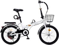 20/22 Inch Foldable Bicycle, Folding Bike 7 Speed Foldable Bicycle for Adults City and Camping 20in