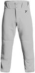 Youper Youth Girls Elite Belted Low Rise Fastpitch Softball Pant (Grey, X-Large)