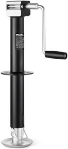 VEVOR 5000 lbs A-Frame Trailer Jack, 15-Inch Vertical Travel, Trailer Lift Jack with Adjustable 7-Level Drop Leg & Drill Socket, Cordless Drill Compatible, Suitable for RV, Utility, Yacht Trailers
