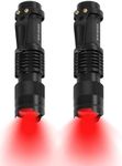 HinsGEAR 2 Pack Red Flashlight LED Single Mode Light 1 Mode LED Torch Scalable Red Light Flashlight for Astronomy Aviation Night Observation